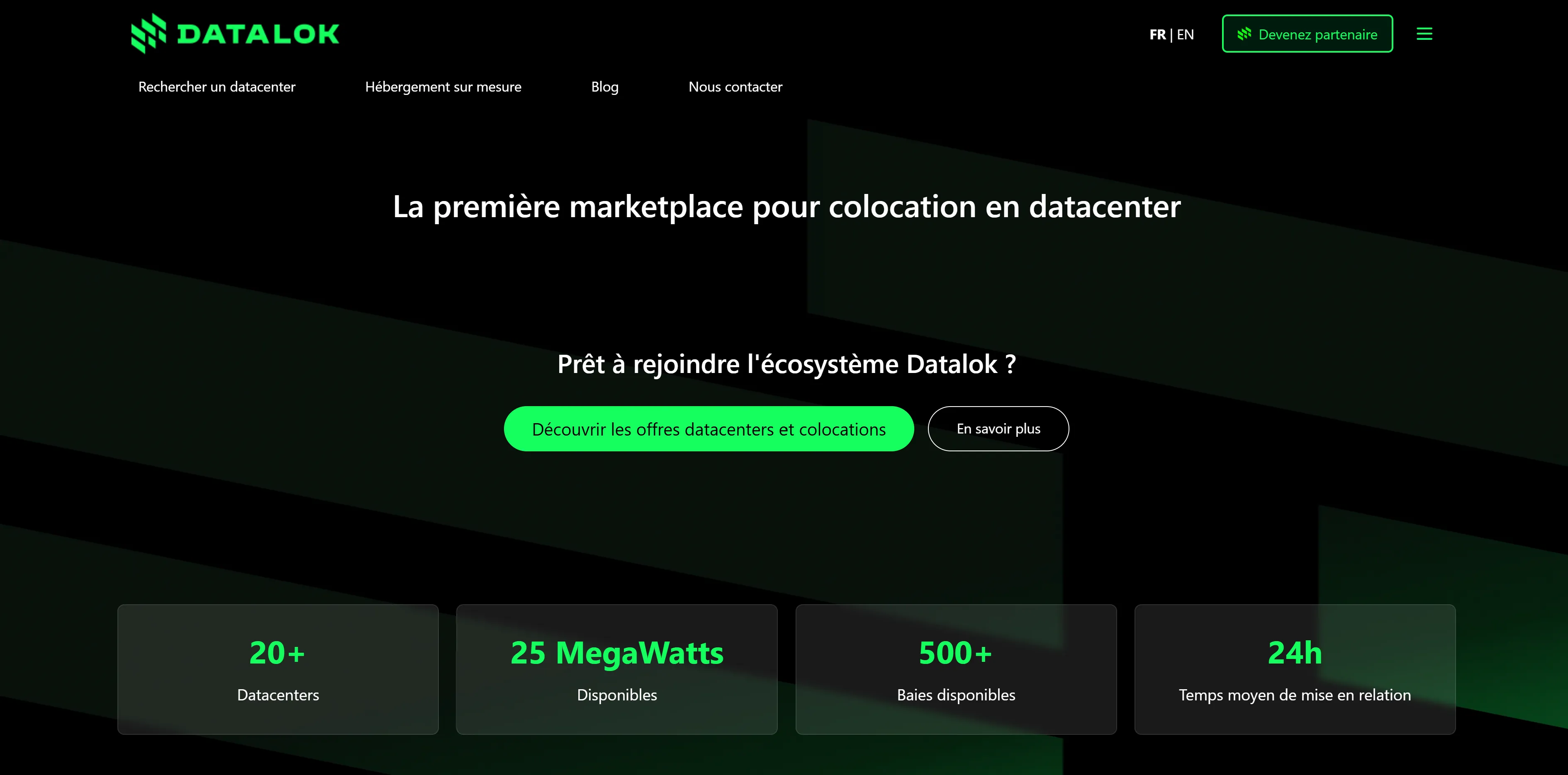 A screenshot of https://www.datalok.io/